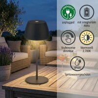 Briloner Serina Mini LED Akku-Tischlampe 7503-015 –...