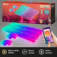 Wandleuchte Briloner Smart 24 Watt LED RGBIC Wandlampe Gaminzubehör