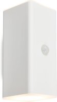 Akku-Leuchte Briloner Aussenwandleuchte 6 Watt LED Sensor Wandlampe Weiß