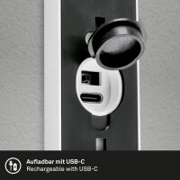 Akku-Leuchte Briloner Aussenwandleuchte 6 Watt LED Sensor Wandlampe Weiß