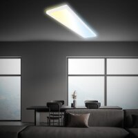 Deckenleuchte Briloner 36 Watt LED Panel Deckenlampe Fernbedienung dimmbar 98 cm CCT