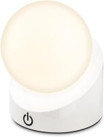 Akku-Leuchte Briloner 2 Watt LED Tischleuchte IP54 Weiß Touchdimmer Tischlampe