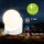 Akku-Leuchte Briloner 2 Watt LED Tischleuchte IP54 Weiß Touchdimmer Tischlampe