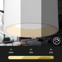 Akku-Wandleuchte Akkuleuchte ohne Bohren, Weiß, 3 Watt, Touchdimmer – Briloner