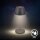 Akku-Leuchte Briloner 1,5 Watt LED Ladestation Tischleuchte Touchdimmer Tischlampe Anthrazit IP44