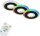 Briloner LED Bad-Einbauleuchten 3er Set Schwarz IP65 RGB+CCT Dimmbar Fernbedienung