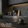 Akku-Leuchte Briloner Riffle Mini 1,5 Watt LED Tischleuchte Touchdimmer Anthrazit IP44 Tischlampe
