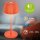 Akku-Tischleuchte Riffle Mini, Orange, 1,5 Watt, Touchdimmer, IP44, Ø 8,5 cm – Briloner