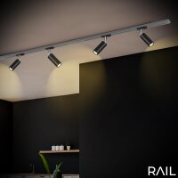 Briloner Rail LED Spot für Schienensystem 1-Phasen 5,5W 500lm 3000K Schwarz Festverbaut (8007-015)