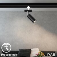 Briloner Rail LED Spot für Schienensystem 1-Phasen 5,5W 500lm 3000K Schwarz Festverbaut (8007-015)
