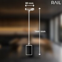 Schienensystem Briloner Pendelleuchte Schwarz GU10 Hochvolt