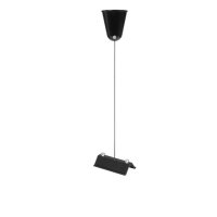 Abhängung Tracklight, Schwarz, 126,2 x 6,1 cm,...