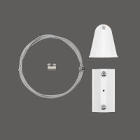 LEDVANCE TrackLIGHT Abpendel‑Kit Weiß Ø40 mm...