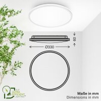 Deckenleuchte Briloner 8,5 Watt LED Ultraenergieeffizient...