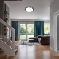 Badleuchte Briloner 12 Watt LED Deckenlampe IP44 Chrom 1250 Lumen Neutralweiß