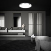LED Deckenleuchte Badleuchte, Chrom-matt, 18 Watt, IP44, Ø 29 cm – Briloner