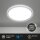 Deckenleuchte Briloner Badlampe 18 Watt LED Chrom-matt 29 cm Deckenlampe Badezimmerleuchte