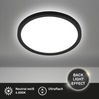 Deckenleuchte Briloner 16 Watt LED Schwarz Deckenlampe...