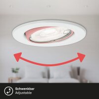Einbauleuchten Briloner 3 x GU10 5 Watt LED Lichtfarbe / Dimmbar über Schalter Einbauspots weiß 400 Lumen