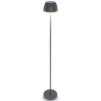 Akku-Stehleuchte Riffle, Schwarz, 4,2 Watt, IP44, Ø 19 cm – Briloner