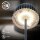 Akku-Stehleuchte Briloner Riffle 4,2 Watt LED Schwarz Touchdimmer IP44 Stehlampe 124 cm