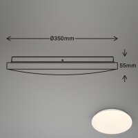 Deckenleuchte Briloner 24 Watt LED Sensor IP54 Deckenlampe 35 cm