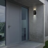Akku-Leuchte Briloner Wandlampe 6 Watt LED Touchdimmer Wandlampe Schwarz Timer IP44