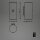 Akku-Leuchte Briloner Wandlampe 6 Watt LED Touchdimmer Wandlampe Schwarz Timer IP44