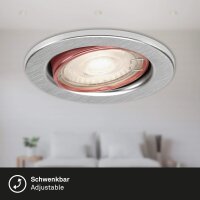 Einbauleuchten Briloner 3 x 4,9 Watt LED Aluminium Spots Einbaulampen
