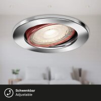 Einbauleuchten Briloner 3 x 4,9 Watt LED Chrom Spots Einbaulampen