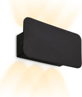 Akku-Leuchte Briloner 2 Watt LED Schwarz Wandlampe...