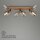 Strahler Briloner 3er Spot Rauchglas Deckenlampe Holz Deckenleuchte