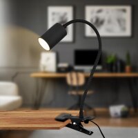 Klemmleuchte Briloner 3,5 Watt LED Klammerlampe Schwarz