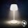 Akku-Tischleuchte Akku-Leuchte mit Ladestation, Weiß, 1,5 Watt, Touchdimmer, IP44 – Briloner