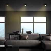 Einbauleuchte Briloner LED Schwarz 5 Watt Aufbauleuchte 500 Lumen Spot