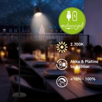Akku-Leuchte Briloner Stehlampe 6 Watt LED Standleuchte...