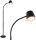 Akku-Leuchte Briloner Stehlampe 6 Watt LED Standleuchte Schwarz leseleuchte Touchdimmer