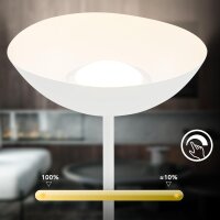 Akku-Leuchte Briloner 8 Watt LED Standleuchte Weiß dimmbar 170 cm Stehlampe Deckenfluter