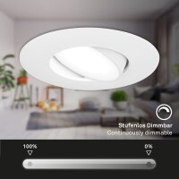 Einbauleuchte Briloner 3er Set Weiß LED IP65...