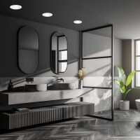 Einbauleuchte Briloner 3er Set Weiß LED IP65 dimmbare Einbaulampen Neutralweiß 4,9 Watt