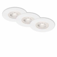 Einbauleuchte Briloner LED 3er Set Weiß 4,9 Watt...