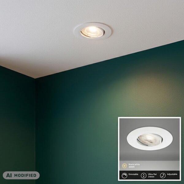 Einbauleuchte Briloner LED dimmbar 4,9 Watt Weiß Einbaulampe beweglich Spot