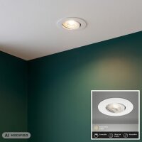Einbauleuchte Briloner LED dimmbar 4,9 Watt Weiß...