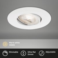 Einbauleuchte Briloner LED dimmbar 4,9 Watt Weiß...