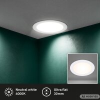 Briloner LED-Einbauleuchte Ø 170 mm – 12 W...