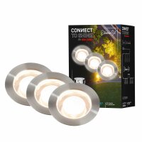 Bodeneinbauleuchten Briloner Connect to Shine LED 3er Set...