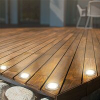 Bodeneinbauleuchten Briloner Connect to Shine LED 3er Set Erweiterungsset IP67 Silber 12V 1 Watt