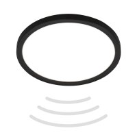 Briloner Move LED Deckenleuchte Schwarz Ø24cm IP44...