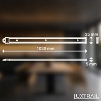 Briloner Luxtrail Stromschiene-Set 1 m Schwarz – Erweiterung 48 V System