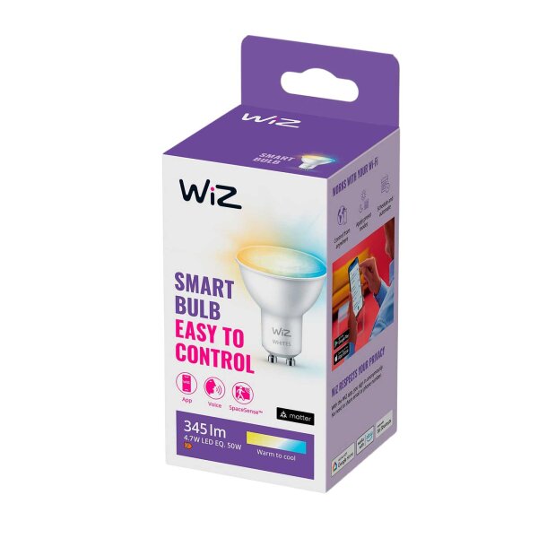 Smarte LED-Spot, GU10, 4,7 Watt, 345lm, 2700 – 6500K – Philips